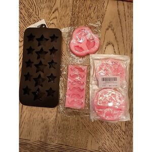 Silicone Molds 3D Silicone Molds Lot Of 5 Resin Chocolate Soap Craft New